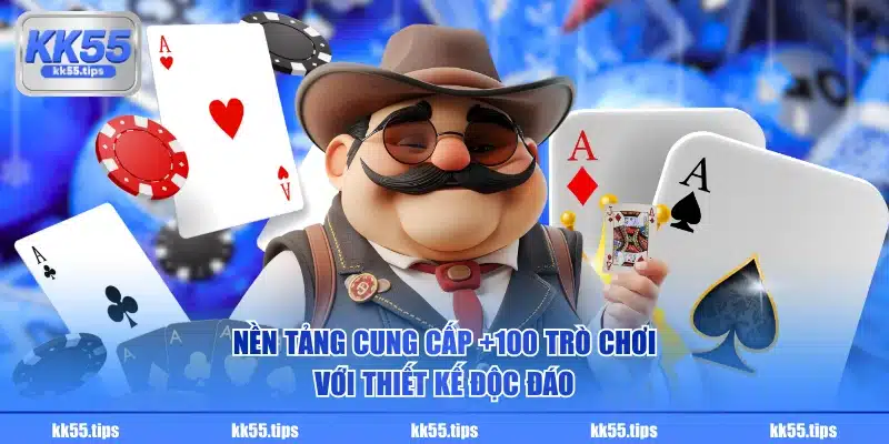 Nền tảng cung cấp +100 trò chơi với thiết kế độc đáo