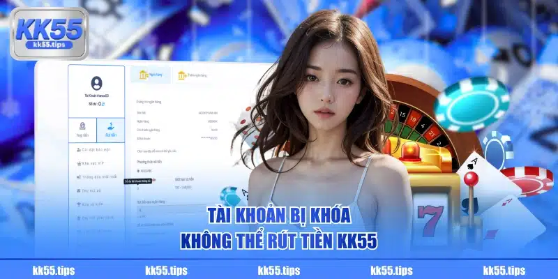 Tài khoản bị khóa không thể rút tiền KK55